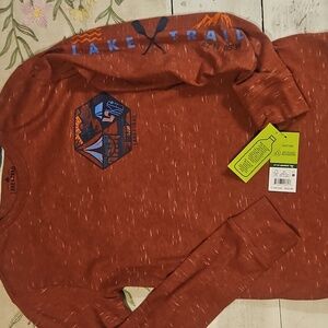 NWT BOYS LAKE AND TRAIL LONG SLEEVE TEE SIZE L 10/12